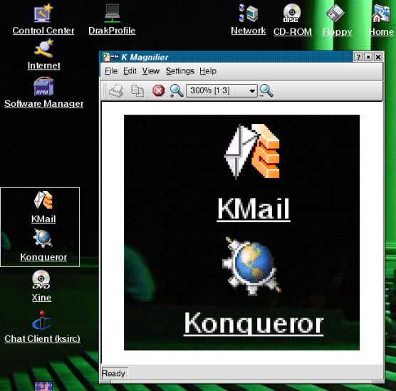 Screenshot of KMagnifier